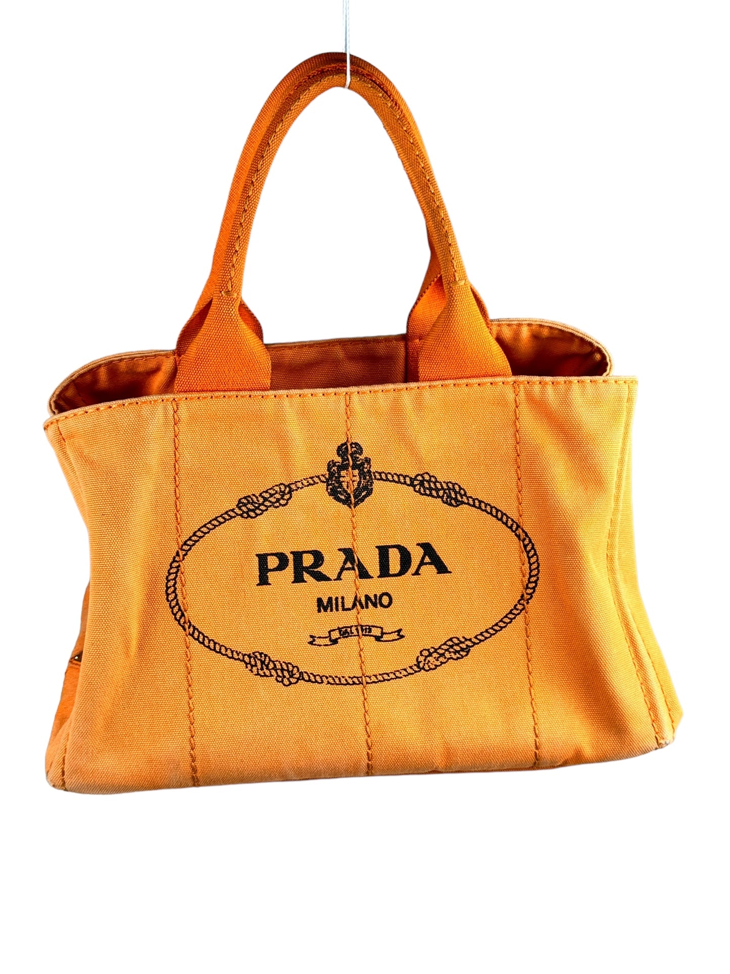 PRADA - Canapa Small Tote (Orange)