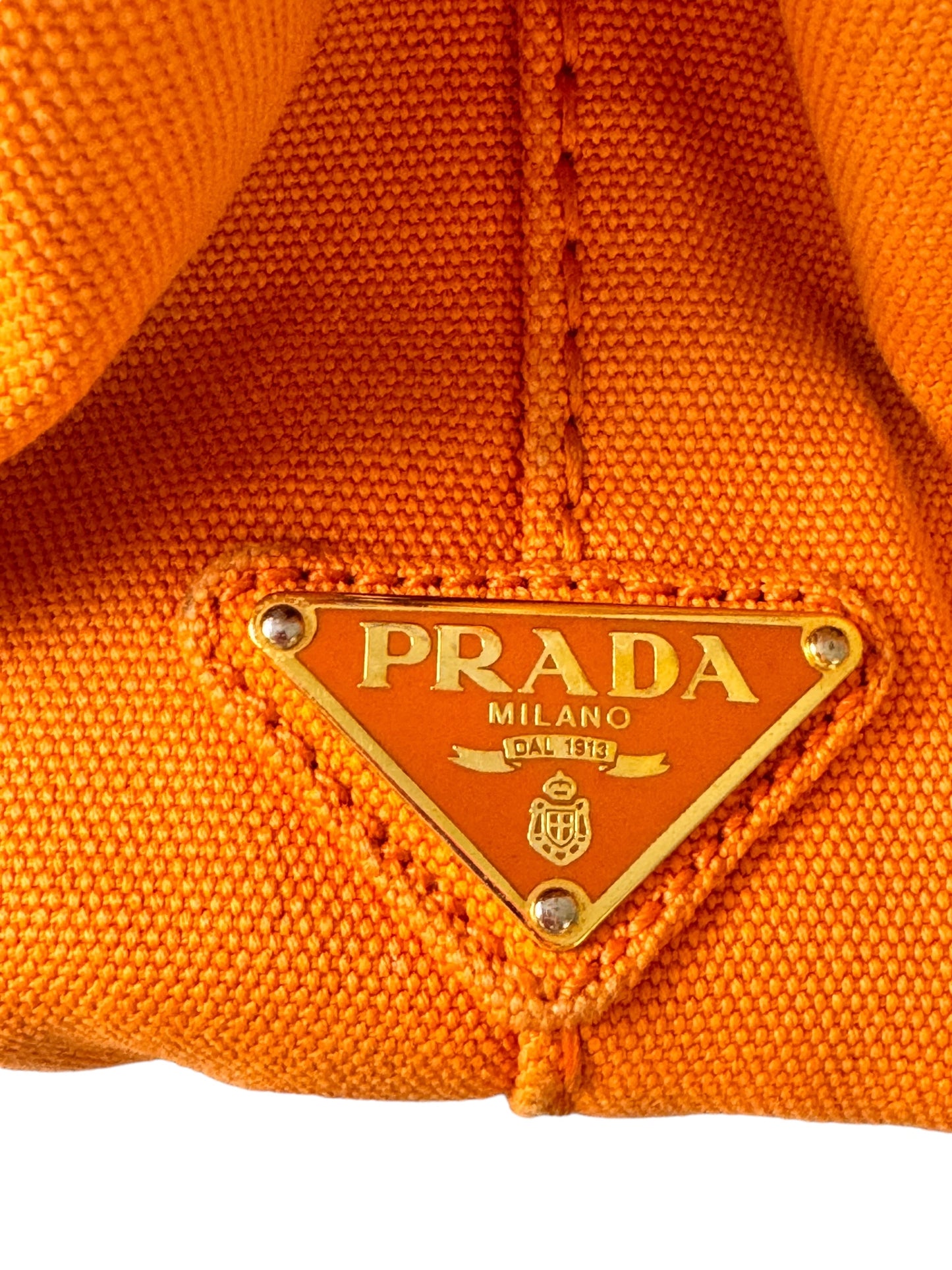 PRADA - Canapa Small Tote (Orange)