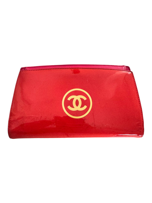 Chanel Patent Leather Wallet Red/Pink