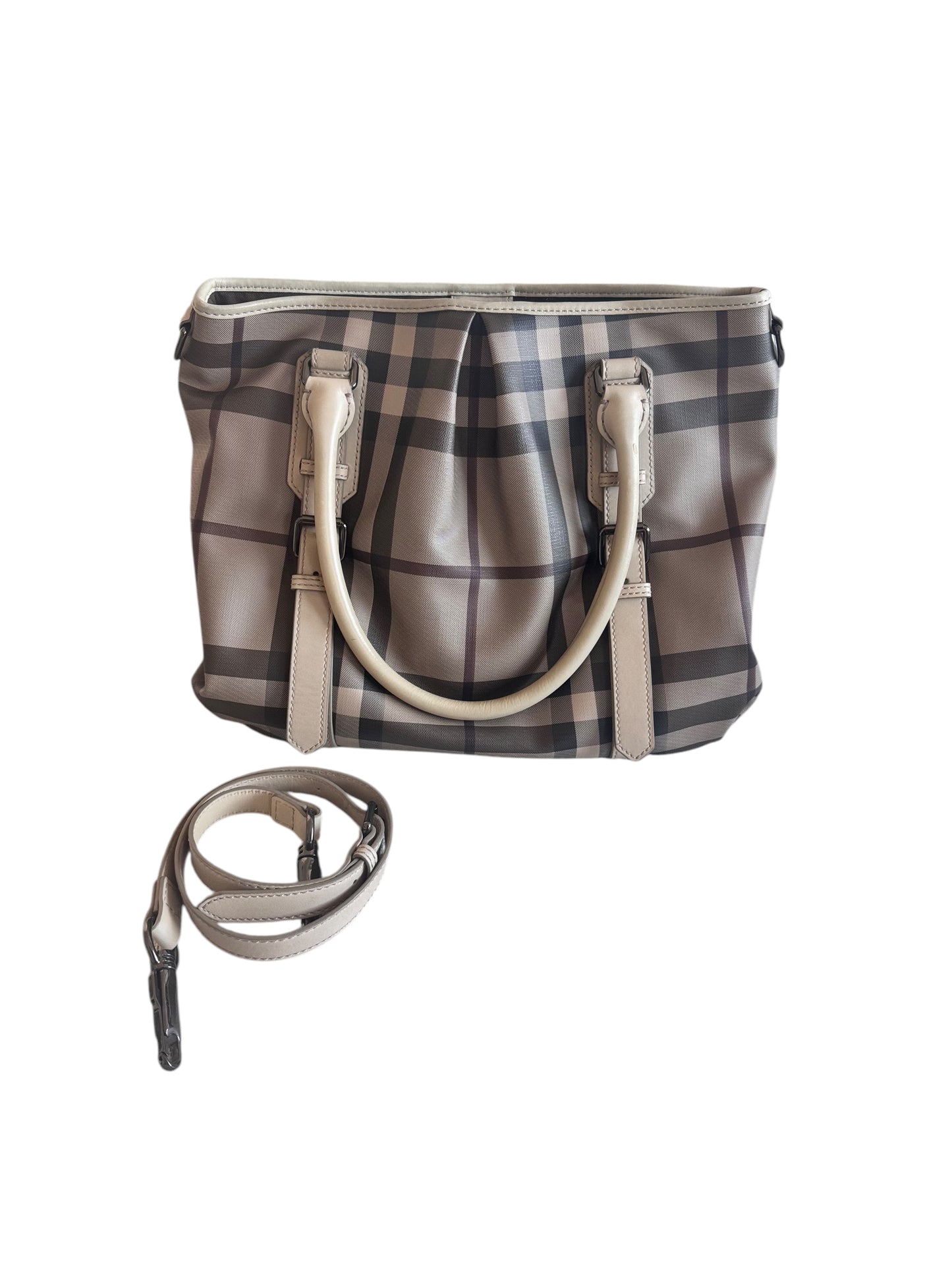 Burberry Smoked Check Northfield Tote Trench