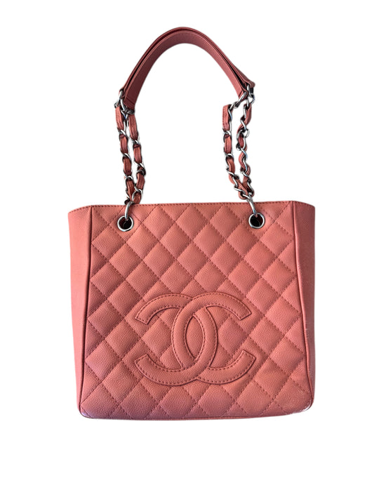 Chanel Quilted Caviar Leather Petite Shopping Tote 2008-2009