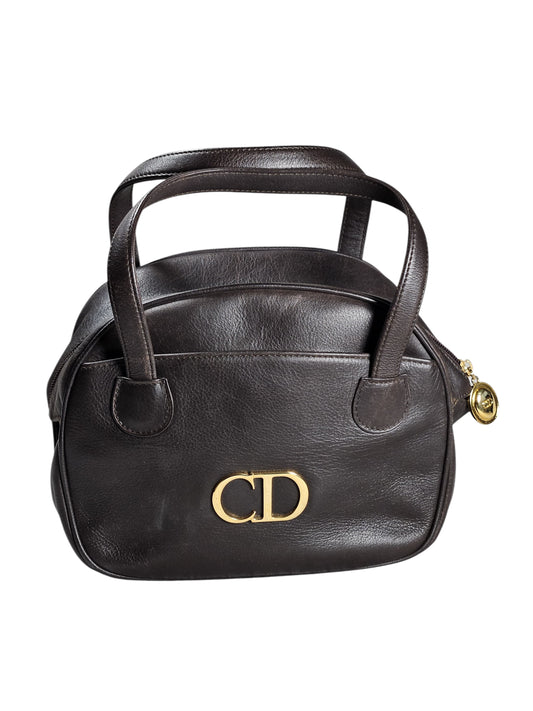 Christian Dior CD Vintage Handbag (Dark Brown)