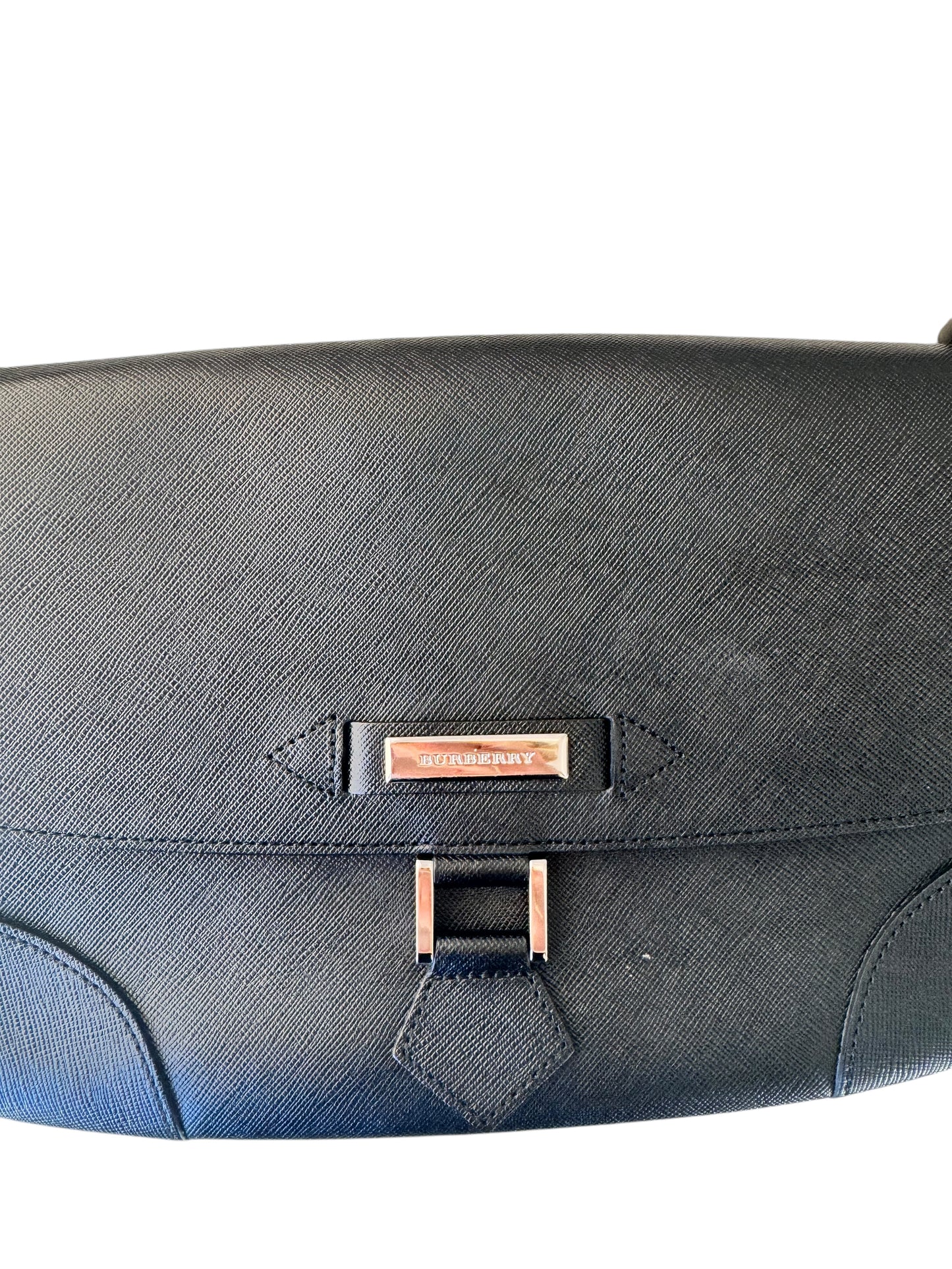 Burberry Leather Shoulder Bag (Black)