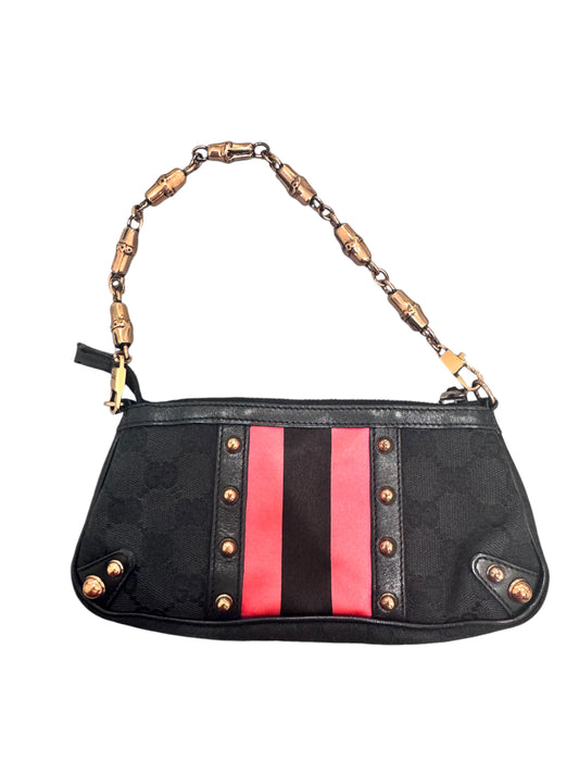 Gucci GG Canvas Web Studded Chain Clutch (Limited Edition)